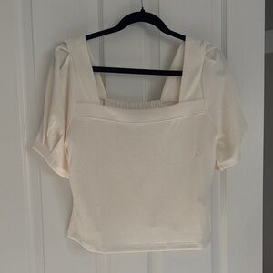 Cream Women's Top